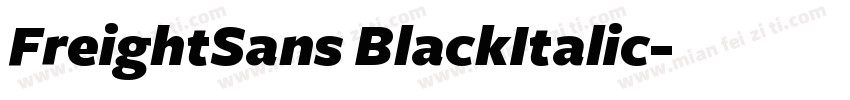 FreightSans BlackItalic字体转换